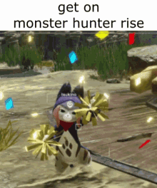 Monster Hunter Rise Get On It GIF - Monster Hunter Rise Monster Hunter GIFs