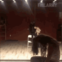 dancing sexy falling off chair drop accident