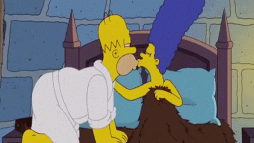 Homer marge kiss