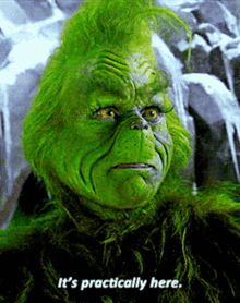 The Grinch Its Practically Here GIF - The Grinch Its Practically Here Practically Here GIFs