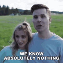 We Know Absolutely Nothing Ashley Crosby GIF - We Know Absolutely Nothing Ashley Crosby Dave Crosby GIFs