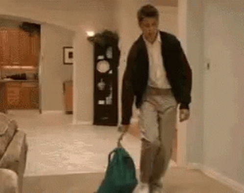 A gif of George Michael from Arrested Development collapsing on the floor.