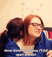 Rose And Rosie Never Leave Mea GIF - Rose And Rosie Never Leave Mea Fall Apart GIFs