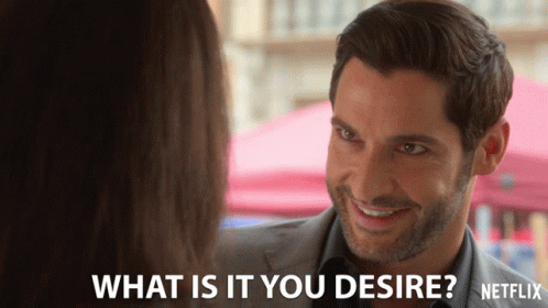 What Is It You Desire Lucifer Morningstar GIF - What Is It You Desire Lucifer Morningstar Tom Ellis GIFs