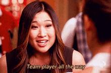 Glee Tina Cohen Chang GIF - Glee Tina Cohen Chang Team Player All The Way GIFs