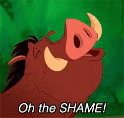 The Shame GIF - The Lion King Pumbaa Oh The Shame GIFs
