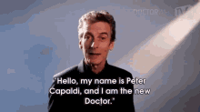 Peter Capaldi Is The 12th Doctor: Greeting GIF - Doctorwho Scifi Bbc GIFs