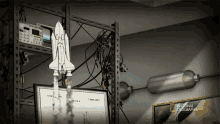 Flying Rocketship Cosmos GIF - Flying Rocketship Cosmos Possible Worlds GIFs