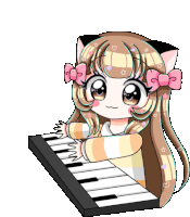 Piano Pianocat Sticker - Piano Pianocat Neko Stickers