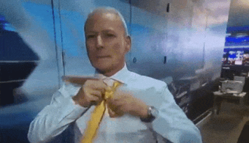 Jim White Tie Gif Jim White Tie Yellow Tie Discover Share Gifs