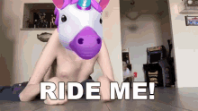 ride me unicorn horse galloping apple emoji