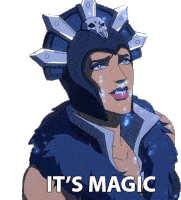 Its Magic Evil Lyn Sticker - Its Magic Evil Lyn Masters Of The Universe Revelation Stickers