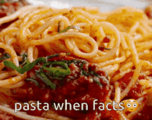 Pasta Facts GIF - Pasta Facts Pasta When Facts GIFs
