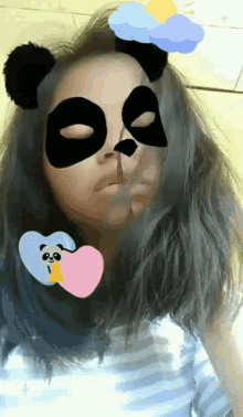 Ncungpesek Selfie GIF - Ncungpesek Selfie Panda Filter GIFs