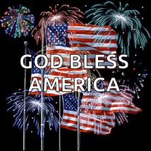God Bless America American Flag GIF - God Bless America American Flag Fireworks GIFs