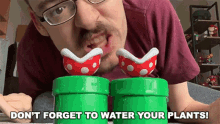 Dont Forget To Water Your Plants Piranha Plant GIF - Dont Forget To Water Your Plants Piranha Plant Water Your Plants GIFs