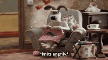 Angry Knitting GIF - Angry Knitting Pissed GIFs