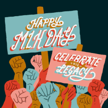 Happy Mlk Day Fist GIF - Happy Mlk Day Fist Raised Fist GIFs