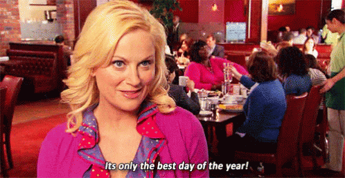 Best. Day. GIF - Leslie Knope Galentines Parksand Recreation - Discover ...