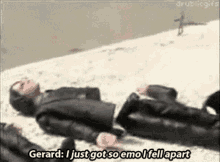 I Just Got So Emo I Fell Apart Gerard Way GIF - I Just Got So Emo I Fell Apart Gerard Way My Chemical Romance GIFs