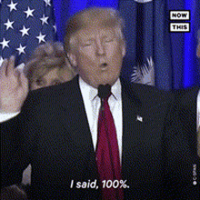 Trump Sure GIF - Trump Sure 100percent GIFs