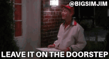 Home Alone Leave It On The Door Step GIF - Home Alone Leave It On The Door Step Get The Hell Outta Here GIFs