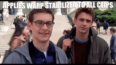 warp stabilizer and speed
