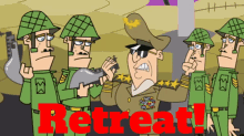Johnny Test The General GIF - Johnny Test The General Retreat GIFs
