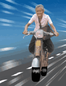 motorcycle old woman fast groovy cool