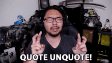 Quote Unquote Air Quotes GIF - Quote Unquote Air Quotes Quoting GIFs