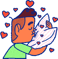 Chip Pratice Kisses Pillow Sticker - Hopeless Romance101 Pillow Love Stickers