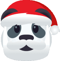 Santa Panda Sticker - Santa Panda Joypixels Stickers