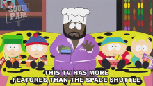 this tv has more features than the space shuttle eric cartman kyle broflovski stan marsh butters
