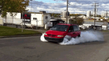 minivan car van smoking burning