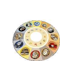 Astro Wheel Rotate Sticker - Astro Wheel Rotate Stickers