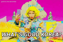 Nicki Minaj Whats Good Korea GIF - Nicki Minaj Whats Good Korea Idol GIFs