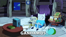 ganhamos finn the human jake the dog adventure time we won ganhamos finn the human jake the dog adventure time we won