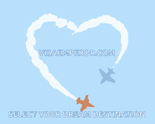 heart plane visaemperor select your dream destination