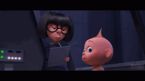 incredibles 2 jack jack and edna