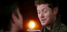 Supernatural Dean Winchester GIF - Supernatural Dean Winchester Youre Welcome GIFs