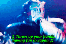 Power Rangers Sledge GIF - Power Rangers Sledge Throw Up Your Hands Having Fun In Japan GIFs