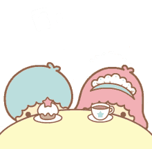 little twin star tea cupcake
