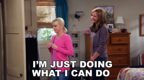 Im Just Doing What I Can Do Christy Plunkett GIF - Im Just Doing What I Can Do Christy Plunkett Anna Faris GIFs
