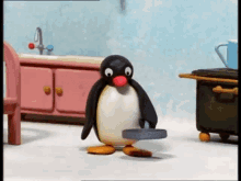 Pingu Cooking GIF - Pingu Cooking Flipping Pancakes GIFs