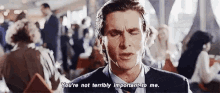 Youre Not Terribly Important To Me GIF - Youre Not Terribly Important To Me Christian Bale GIFs