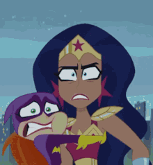 Wonder Woman Batgirl GIF - Wonder Woman Batgirl Scary GIFs