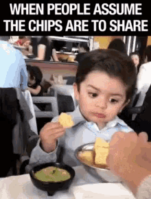 When People Assume The Chips Are To Share Not For Sharing GIF - When People Assume The Chips Are To Share Not For Sharing Dont Share GIFs