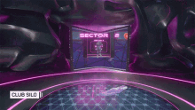 robot flying floating sector2 neon lights robot flying floating sector2 neon lights