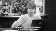 Cole Sprouse GIF - Cole Sprouse Happy Being Alone Cant Understand GIFs