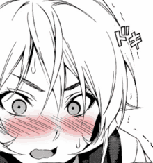 anime anxious shaking blushing sweaty